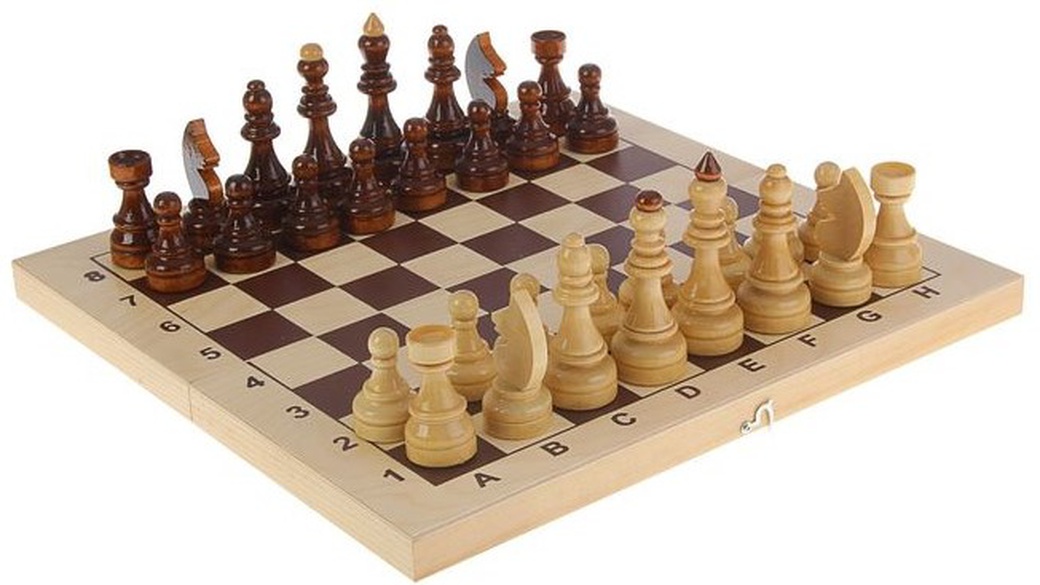 Шахматы гроссмейстерские (доска дерево 43*43 см) фото