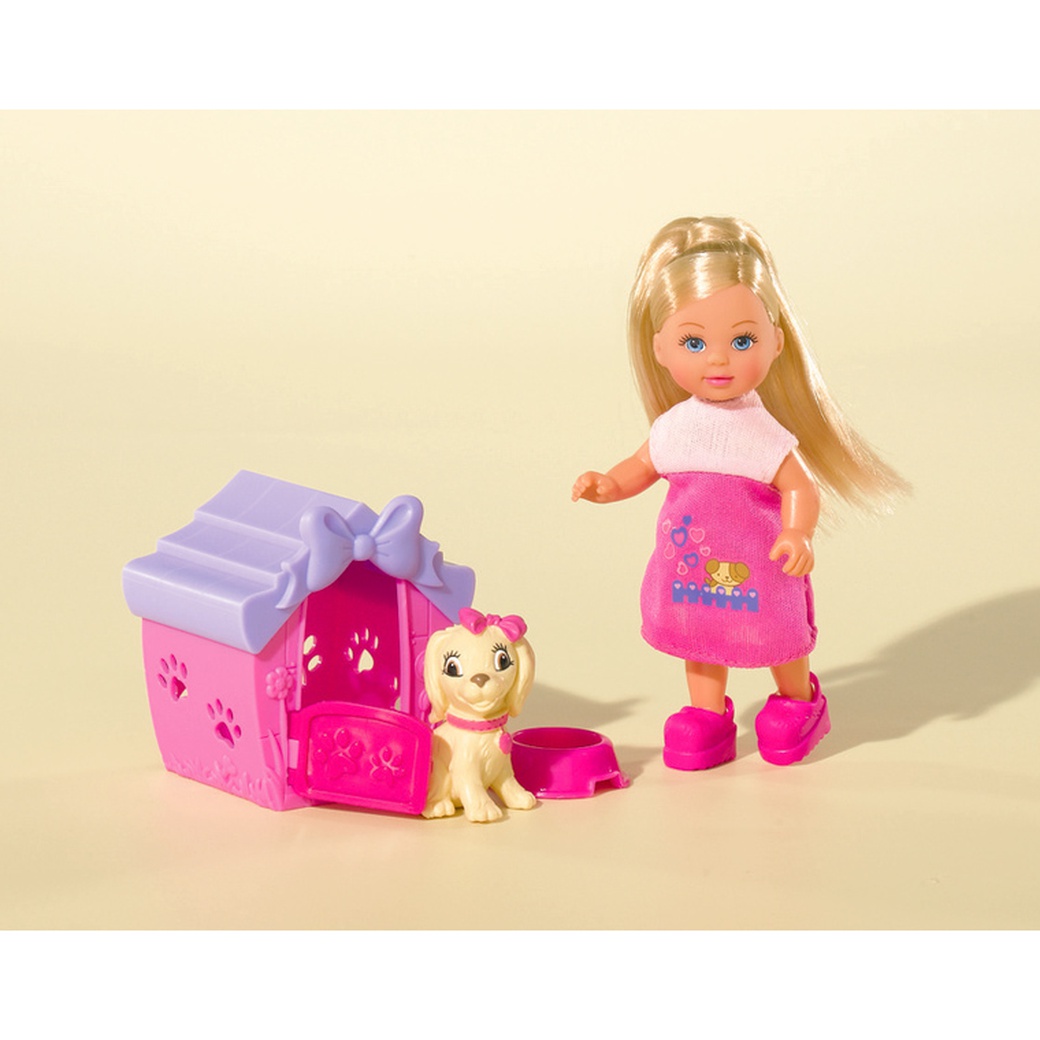 Simba Кукла Еви с собачкой в домике фото
