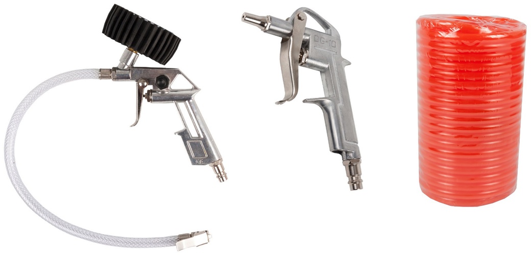 Набор инструментов Quattro Elementi 772-128 шланг 5м пистолеты для накачки шин и обдувочный фото