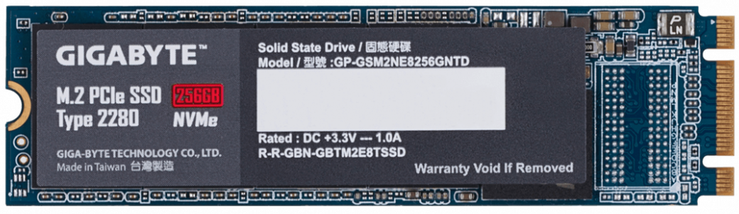 SSD жесткий диск Gigabyte M.2 2280 256GB GP-GSM2NE8256GNTD фото