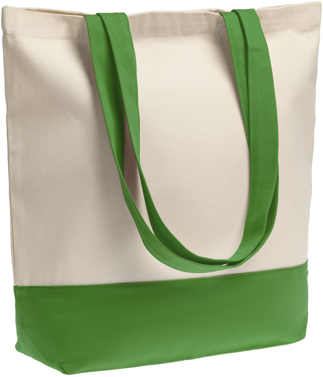 Холщовая сумка Shopaholic, ярко-зеленая фото