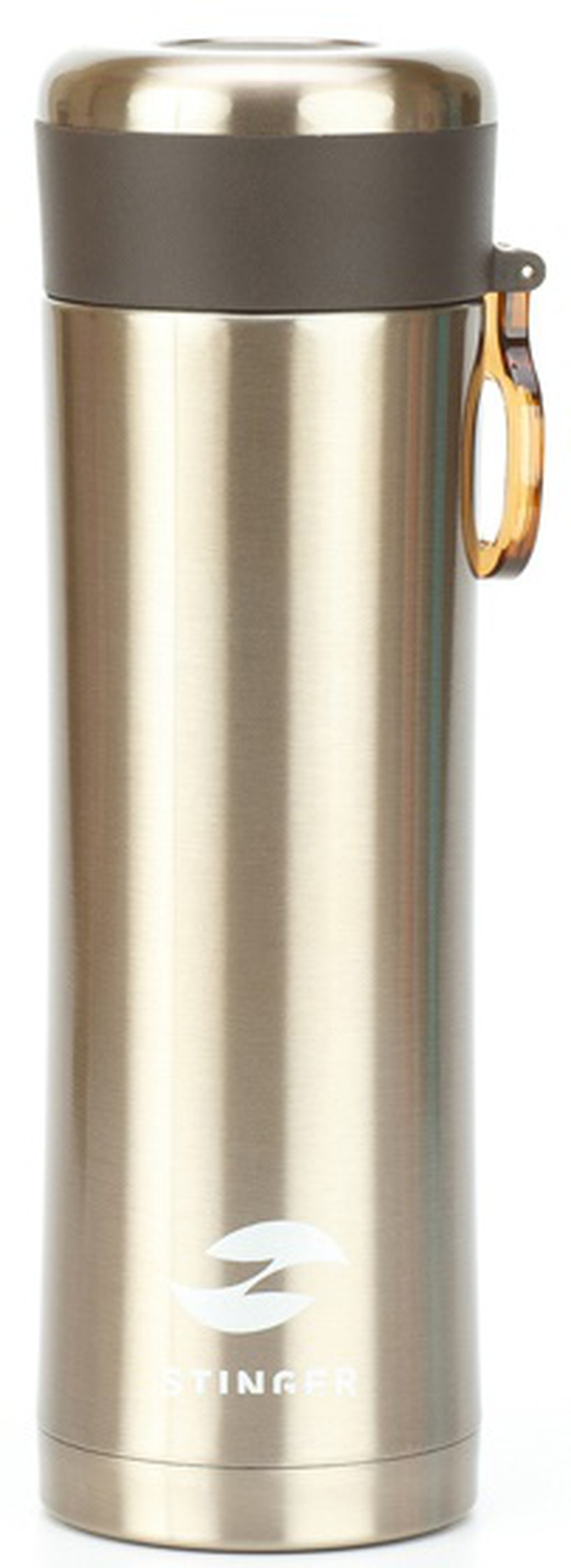 Термос Stinger (0,42 литра) с ситечком, золотистый фото