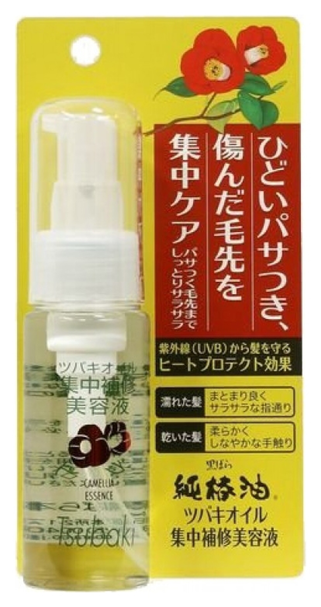 Kurobara "Tsubaki Oil" Концентрированная эссенция для восстановления поврежденных волос, с маслом камелии (UV защита и защита при сушке феном), 50 мл фото