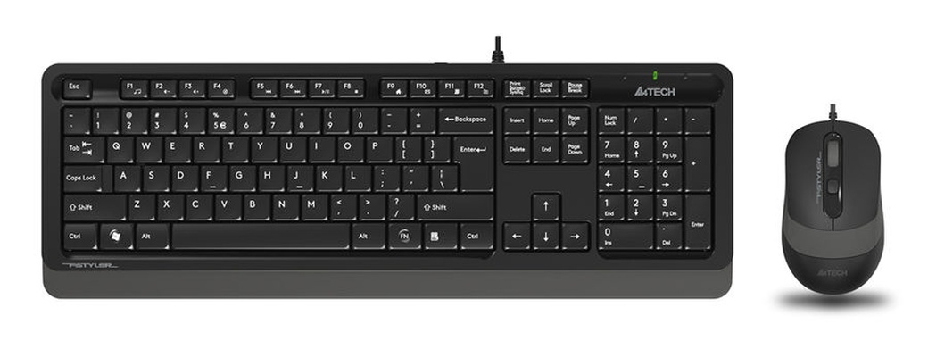 Клавиатура + мышь A4Tech Fstyler F1010, черный/серый фото