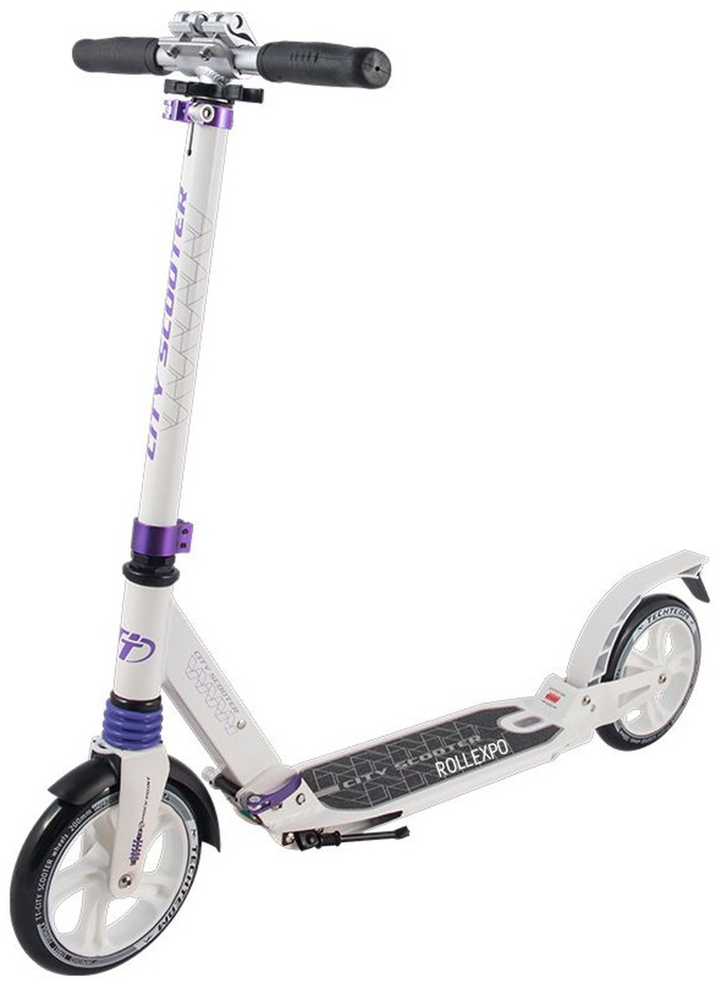 Tech Team City - самокат scooter бело-фиолетовый 2019 фото