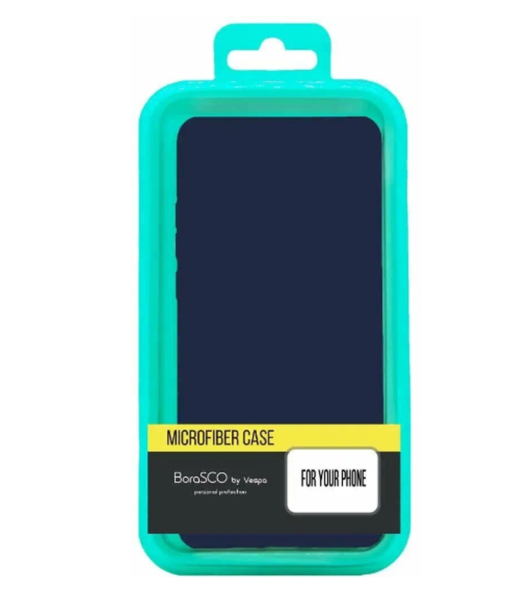 Чехол-накладка для Samsung Galaxy A54 синий, Microfiber Case, Borasco фото