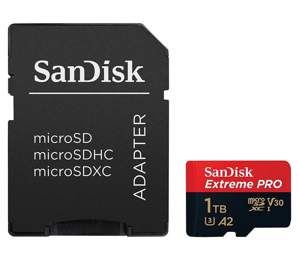 Карта памяти Sandisk microSDXC Extreme Pro A2 C10 V30 UHS-I U3 (200/140MB/s) 1TB + ADP фото