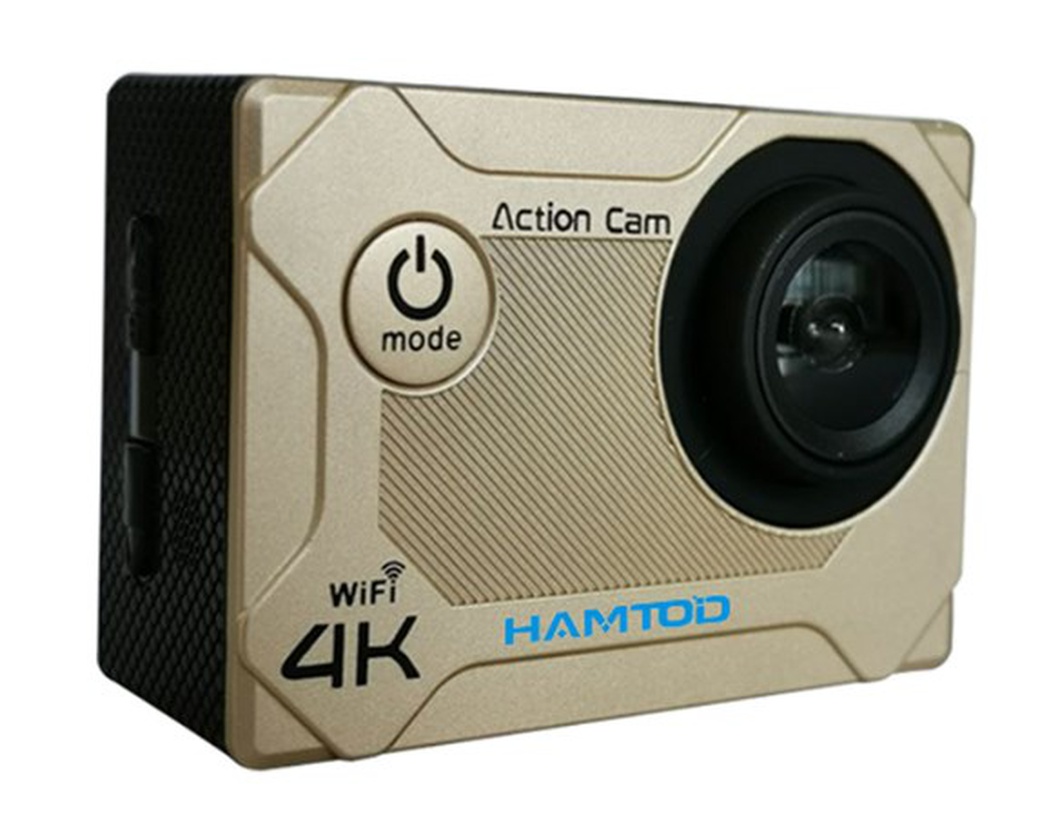 Экшн-камера HAMTOD S9 4K WIFI водонепроницаемая, золотой фото