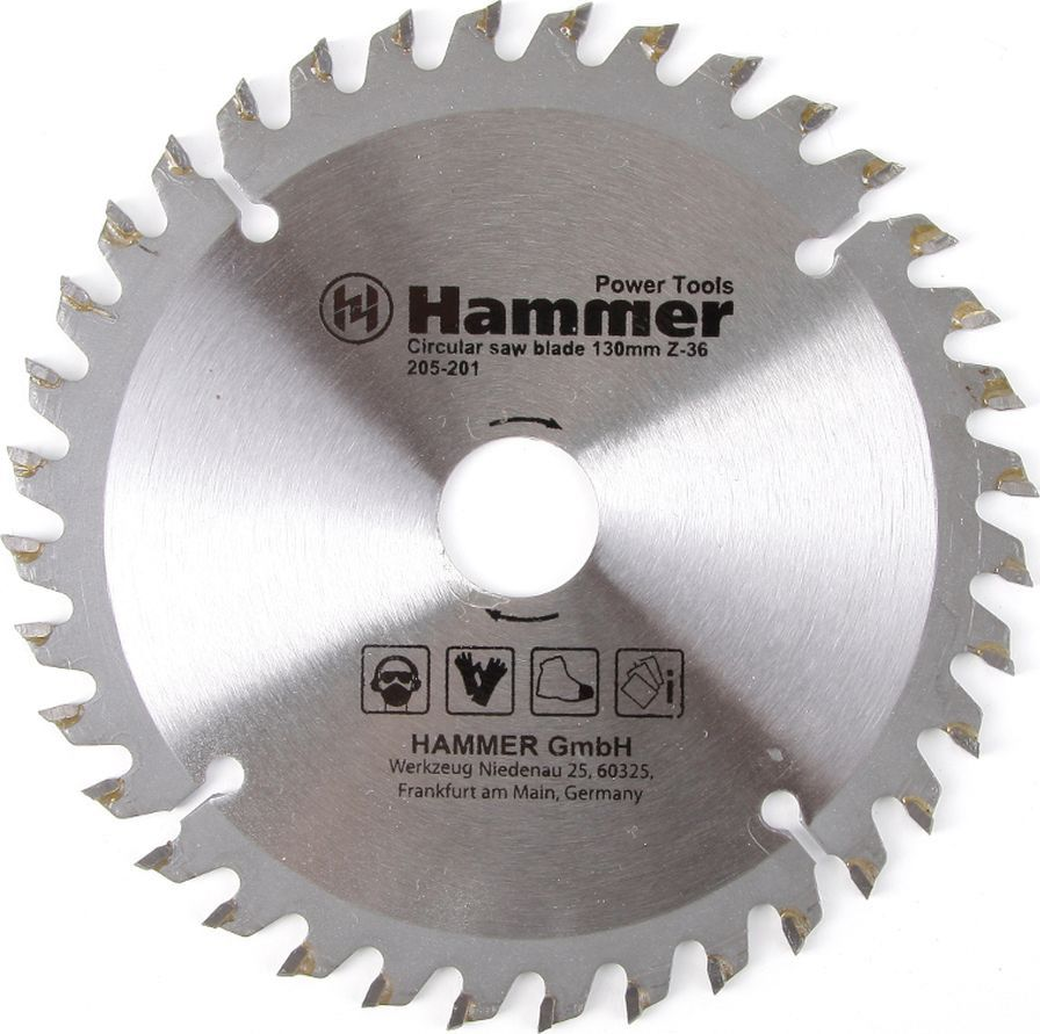 Диск пильный Hammer Flex 205-201 CSB PL 130мм*36*20/16мм по ламинату фото
