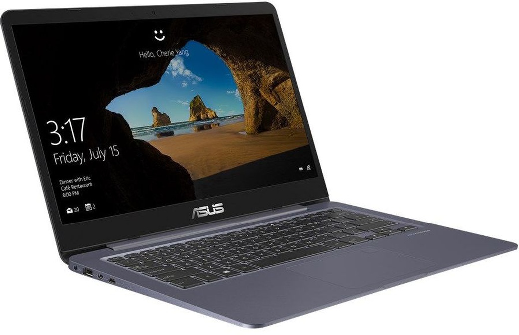 Ноутбук 14" Asus S406UA-BV038T (Core i3 7100U/8Gb/SSD256Gb/620/HD/Windows 10) серый фото