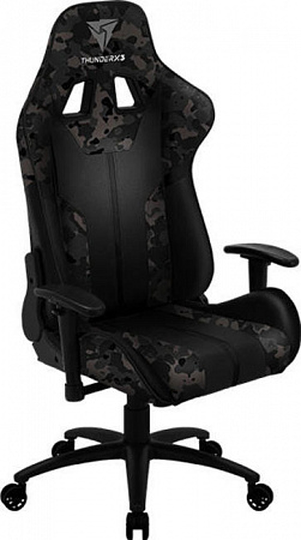 Игровое кресло THUNDERX3 BC3-CGY camo/grey до 150 кг, цвет: серый/военный камуфляж/черный фото