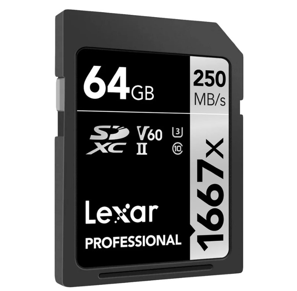 Карта памяти Lexar SDXC UHS-I U3 V60 (250/80MB/s) 64GB фото