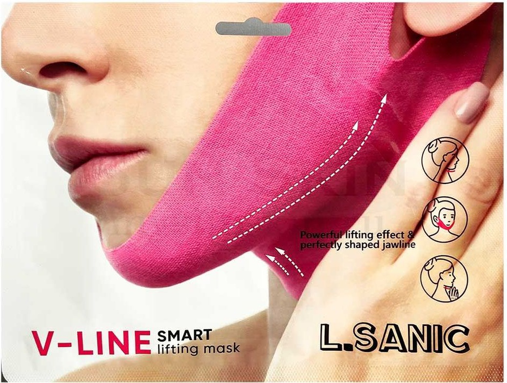 Маска-бандаж для коррекции овала лица L.SANIC V-Line Smart Lifting Mask, 11g фото