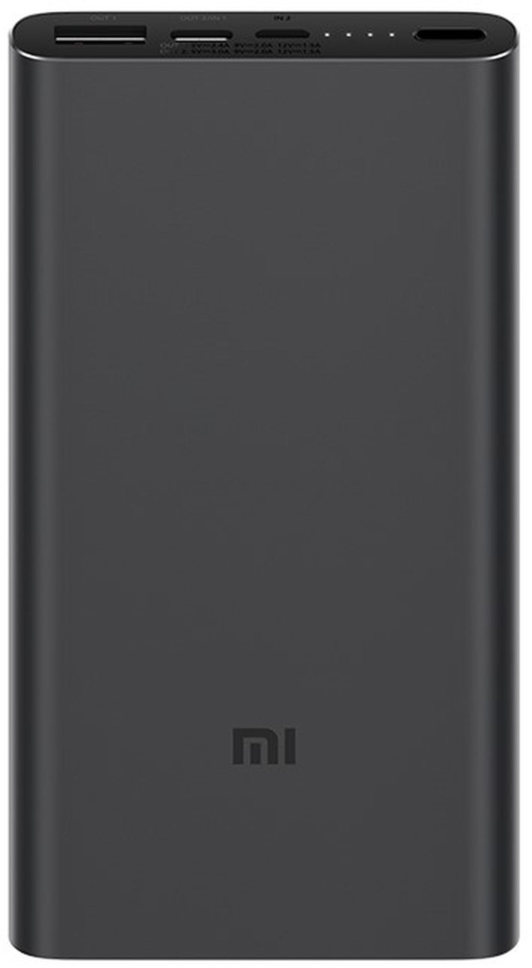 Внешний аккумулятор Xiaomi Mi Power Bank 3 10000 mah PLM12ZM черный фото