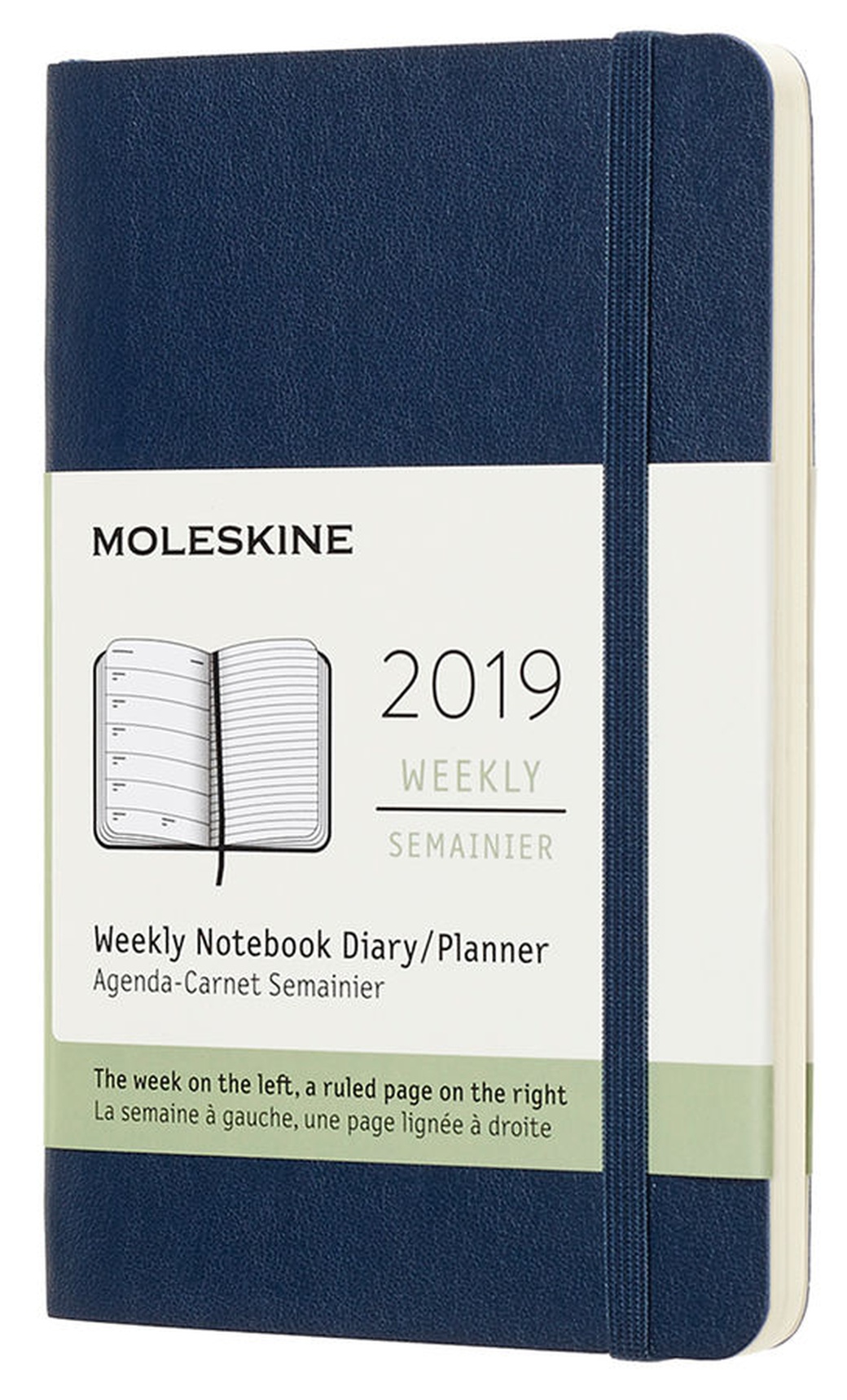 Еженедельник Moleskine CLASSIC SOFT WKNT Pocket 90x140мм 144стр. мягкая обложка синий сапфир фото