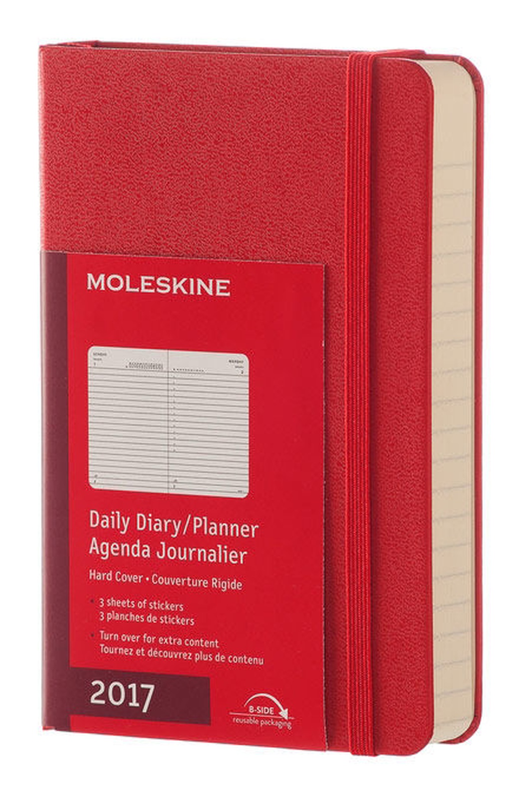 Ежедневник Moleskine Classic Daily Pocket, цвет красный фото