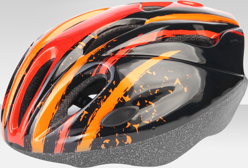 Stels шлем защитный MV-11 Черно-красно-оранжевый/600011 фото