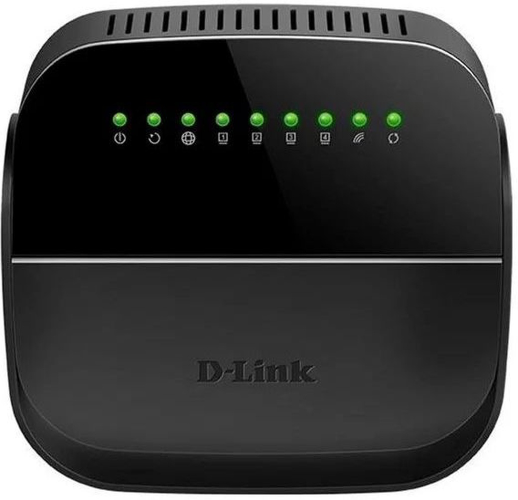 Wi-Fi роутер D-link DSL-2740U/R1A, черный фото