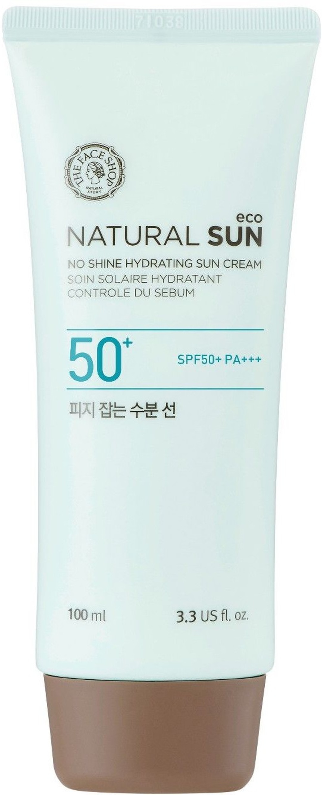 The Face Shop Матирующий солнцезащитный крем Natural Sun Eco No Shine Hydrating Sun Cream SPF50/PA+++ фото