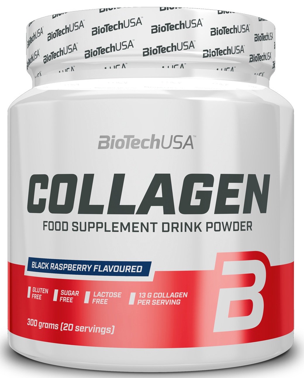 Biotech USA Collagen 300 г, Чёрная малина фото