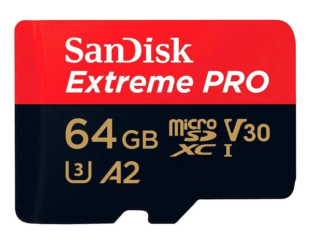 Карта памяти SanDisk microSDXC Extreme Class 10 UHS-I U3 (200MB/s/90MB/s) 64GB фото