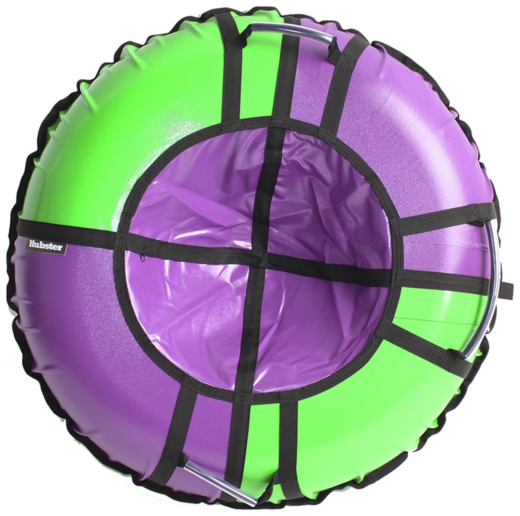 Тюбинг Hubster Sport Pro фиолетовый-зеленый, 90см фото
