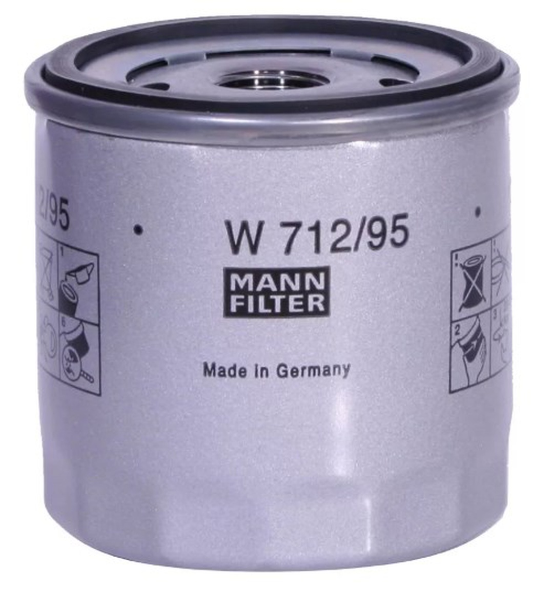 Фильтр масляный MANN W712/95 для VAG+Skoda 2012-> mot.1.2TFSI/1.4TFSI фото