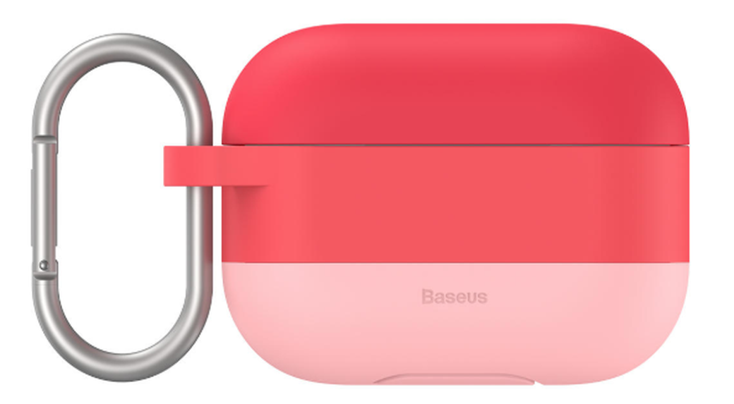 Чехол Baseus, силиконовый с градиентом, для Apple Airpods 3 / Airpods Pro, розовый фото