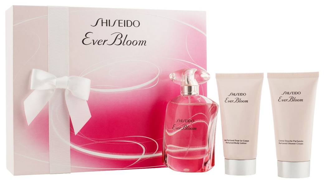 Набор Shiseido Ever Bloom W Set 50 EDP+50 B/L+50 S/G (жен) фото