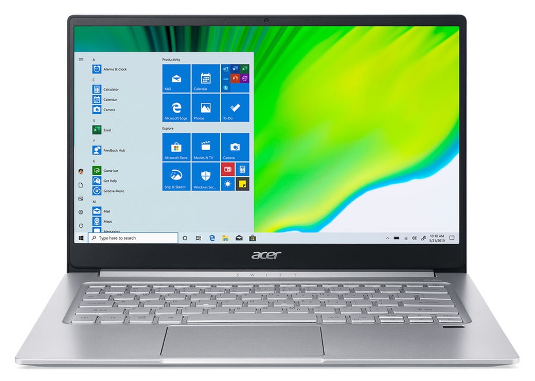 Ноутбук Acer Swift 3 SF314-59-53N6 (Intel Core i5 1135G7 2400MHz/14"/1920x1080/8GB/512GB SSD/Intel Iris Xe Graphics/Win 10 Home), серебристый фото
