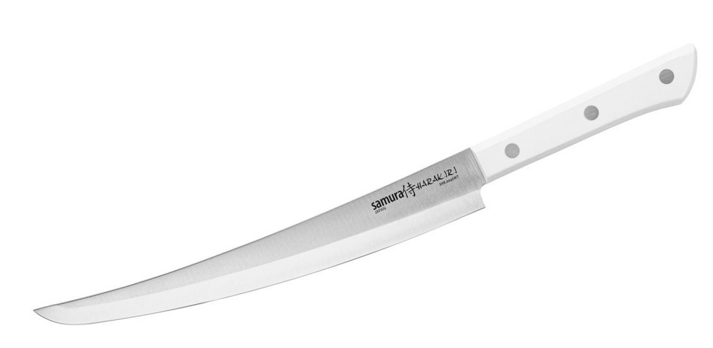 Нож кухонный "Samura HARAKIRI" SHR-0046WT/K слайсер Tanto 230 мм фото