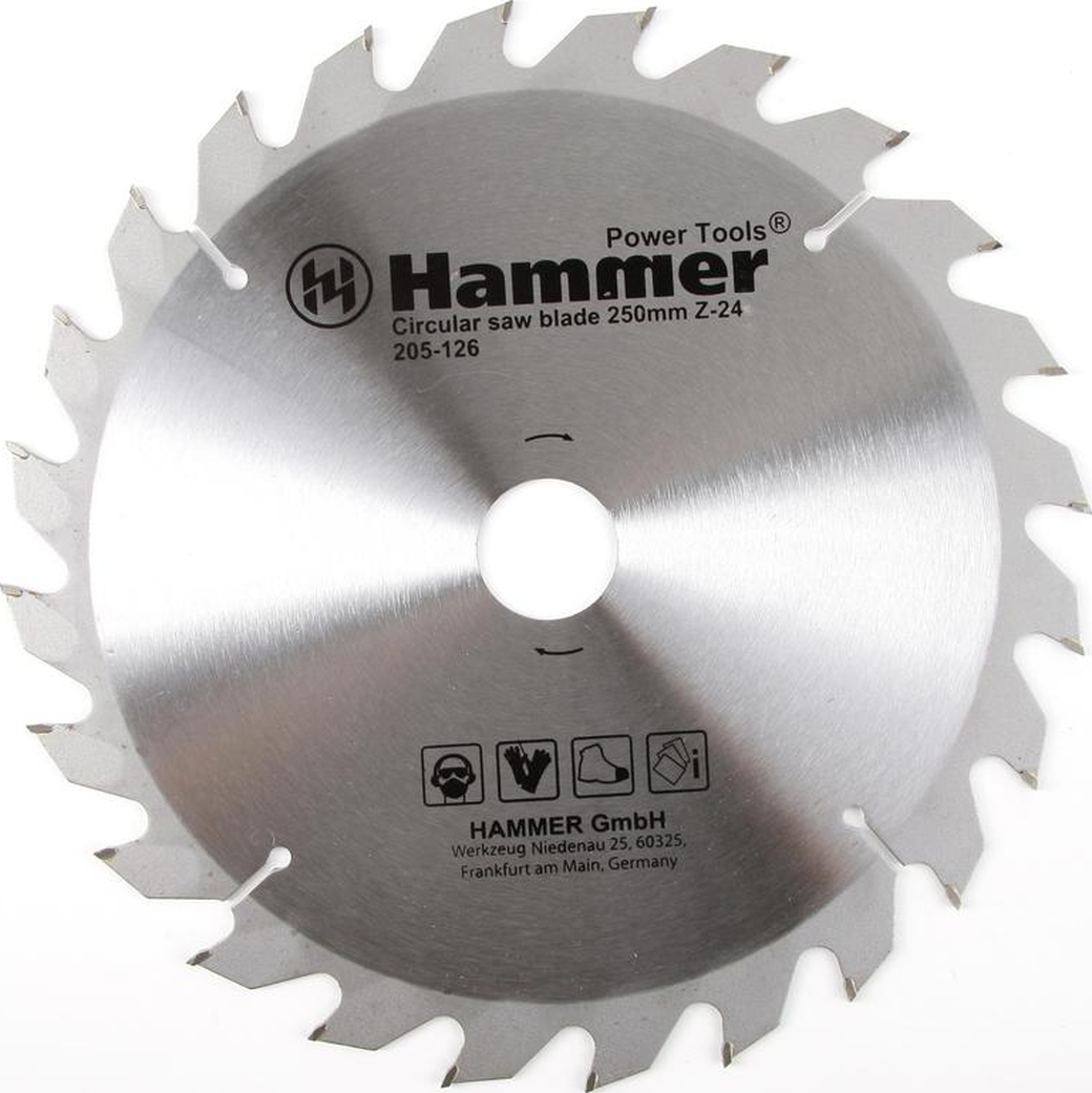 Диск пильный Hammer Flex 205-126 CSB WD 250мм*24*30/20/16мм по дереву фото