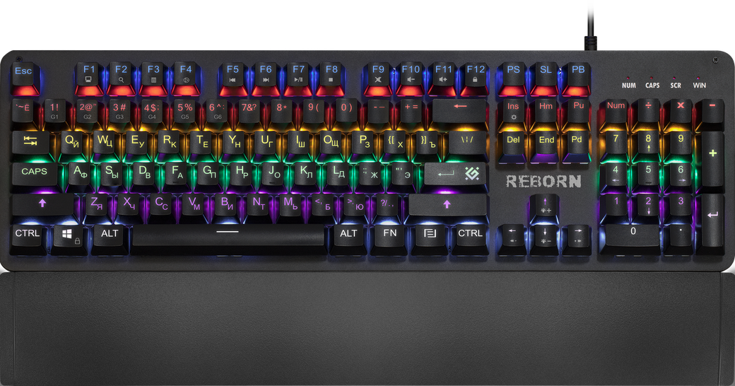 Механическая клавиатура Reborn GK-165DL RU,anti-ghost,радужная фото