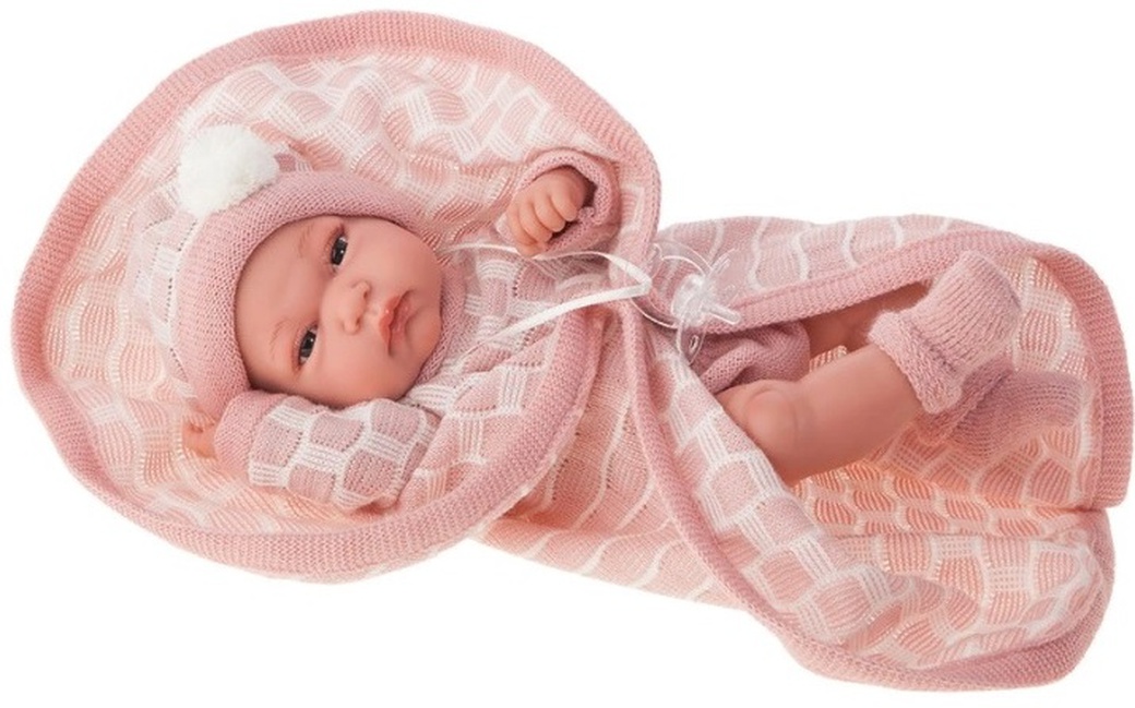 Antonio Juan Кукла-младенец Луиза в розовом, 33 см фото