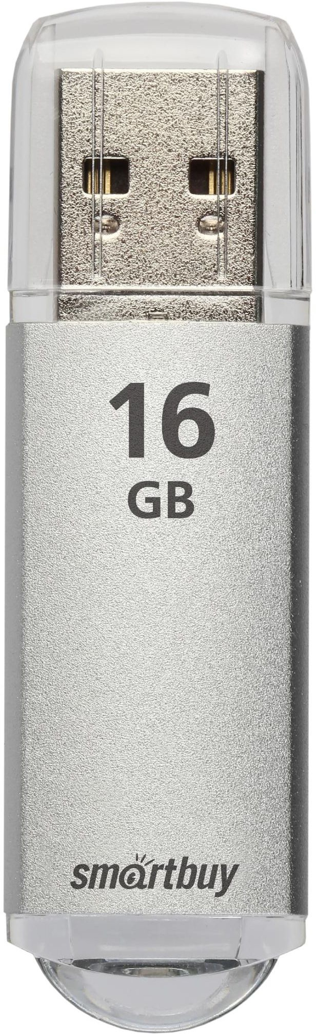 Флеш-накопитель Smartbuy V-Cut USB 2.0 16GB, серебряный фото