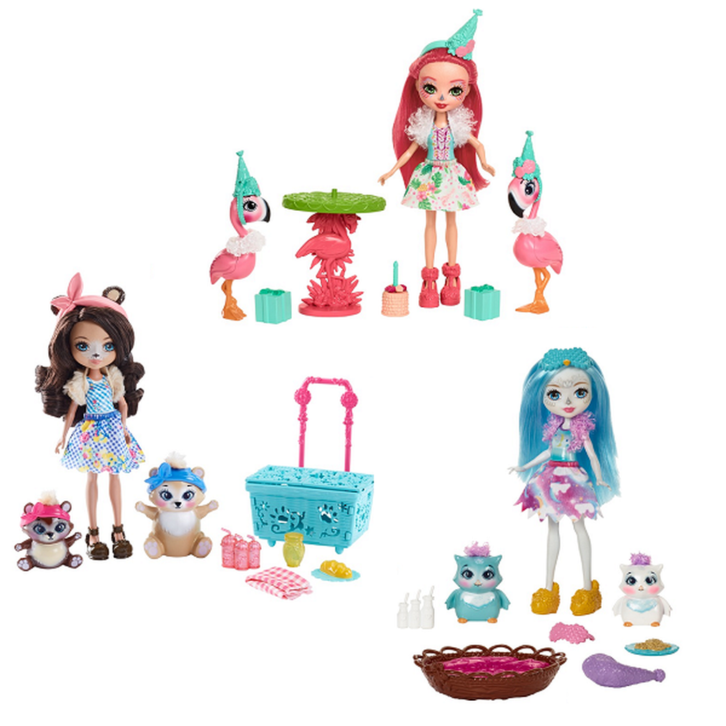 Mattel Enchantimals Кукла со зверушкой и тематическим набором фото