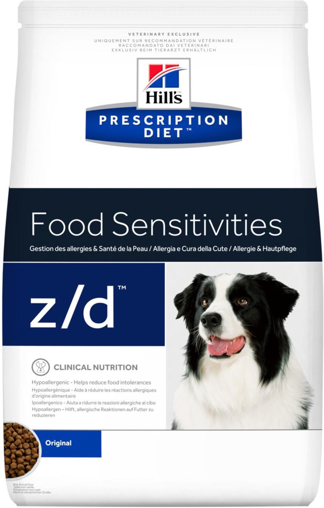 Корм для собак при острых пищевых аллергиях Hill's Prescription Diet Z/D, курица, 3 кг фото