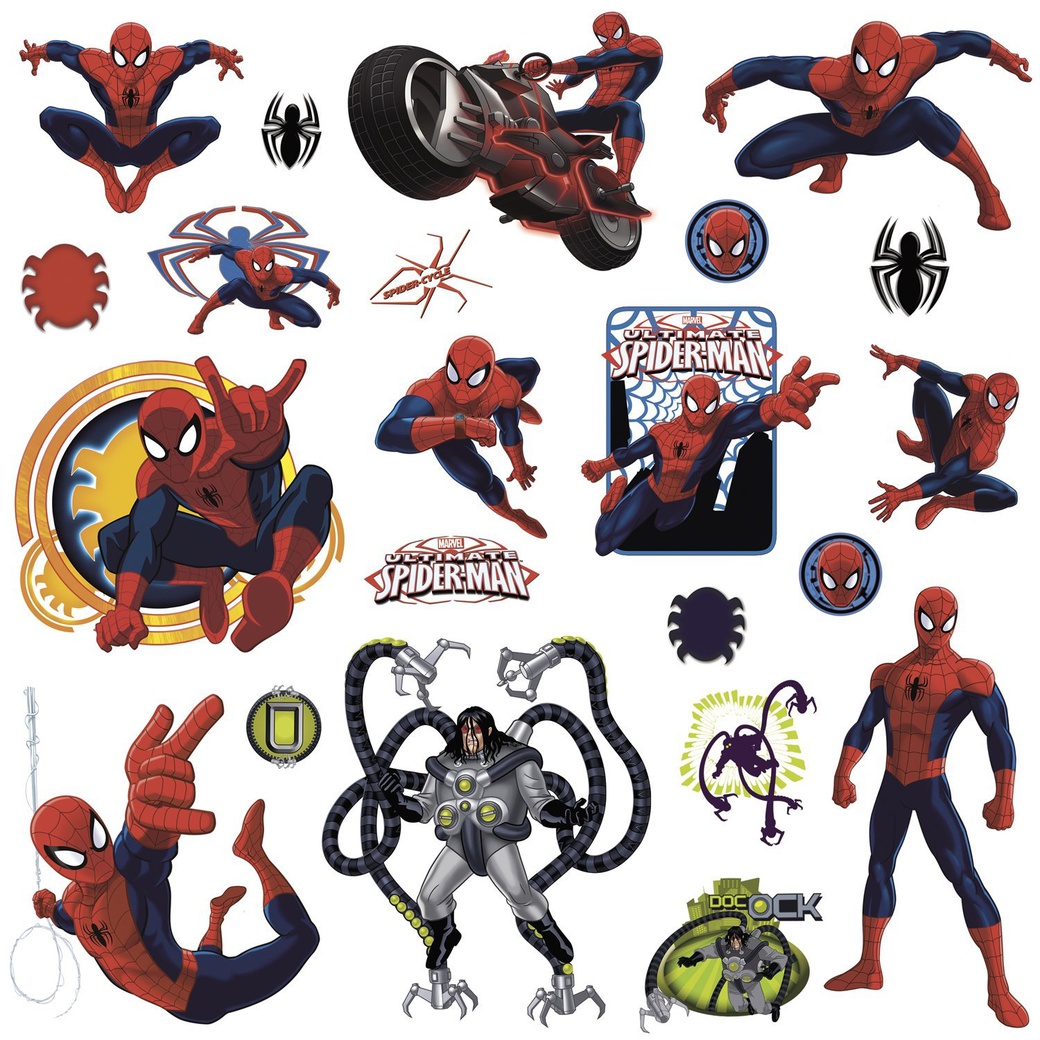 Roommates Человек-паук - наклейки для декора фото