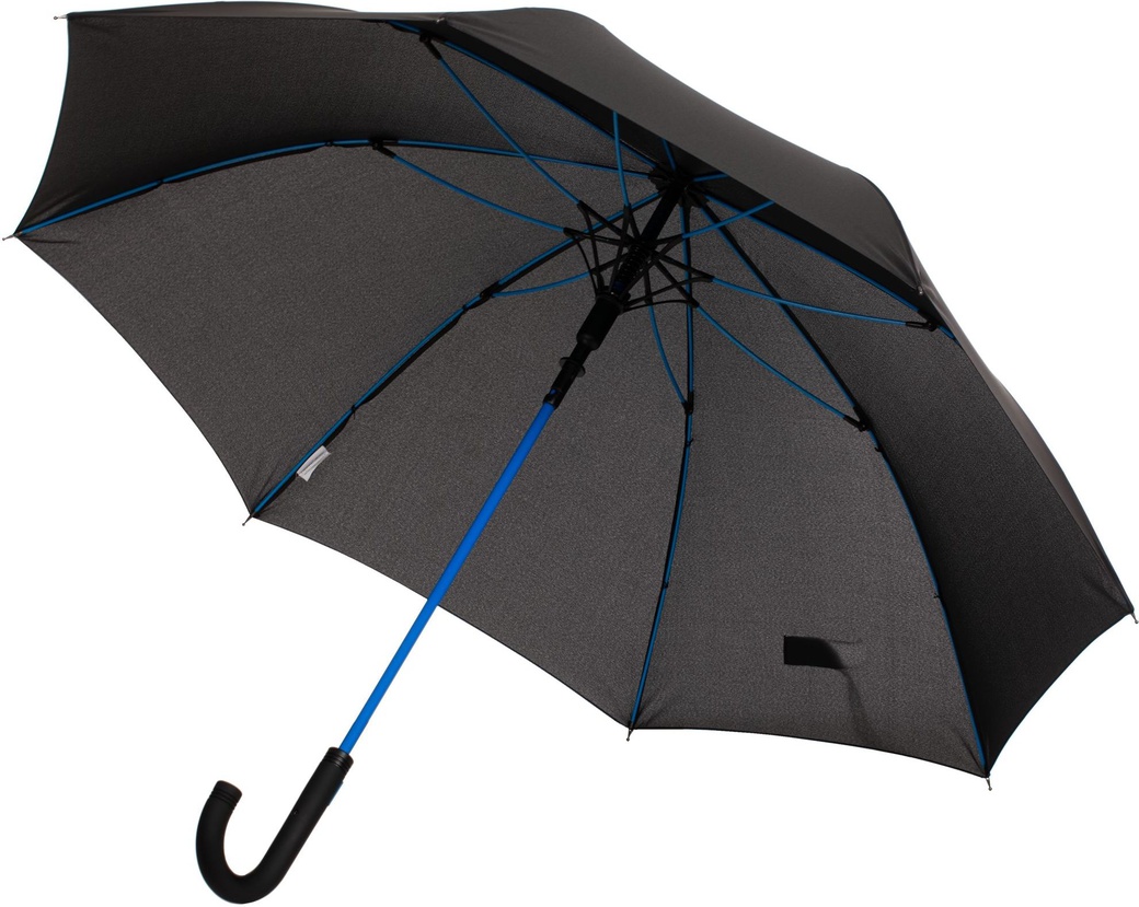Зонт-трость с цветными спицами Color Power, синий фото