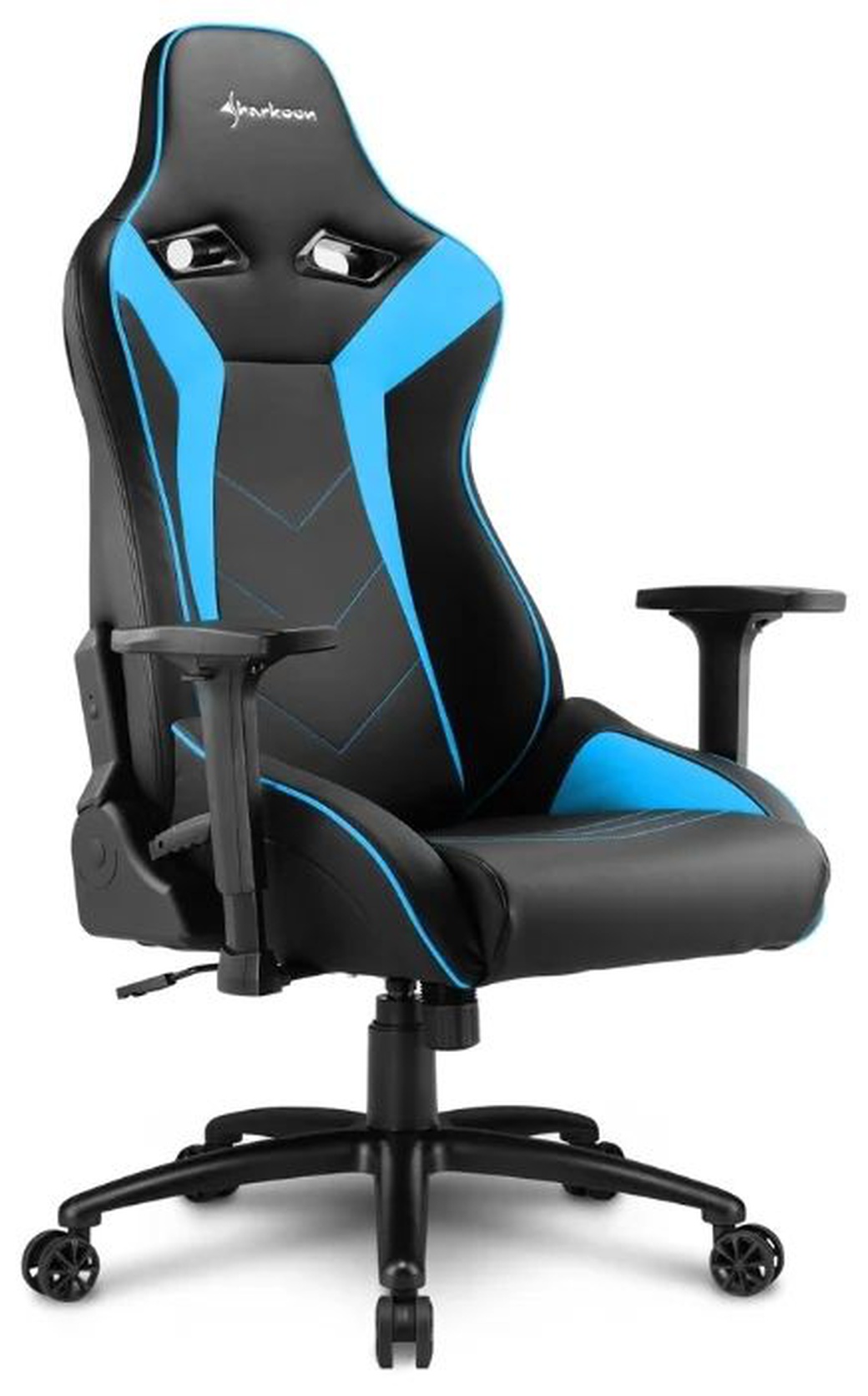 Игровое кресло Sharkoon Elbrus 3 чёрно-синее фото