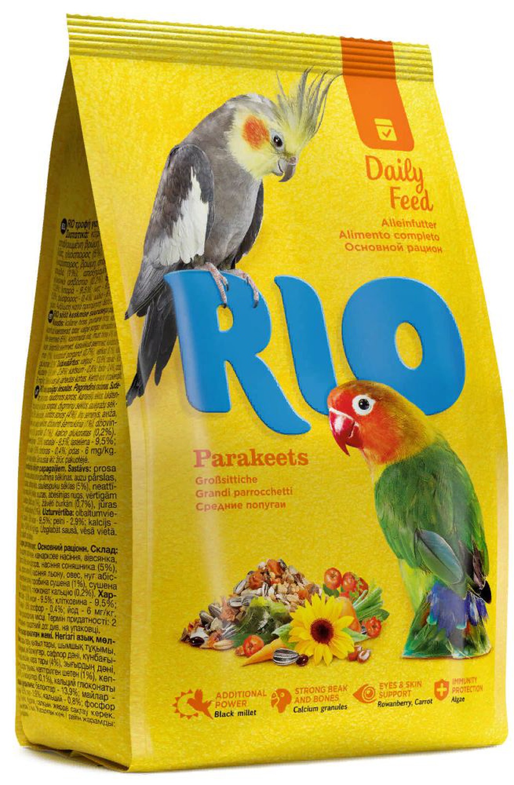 Корм для средних попугаев основной RIO, 500 г фото