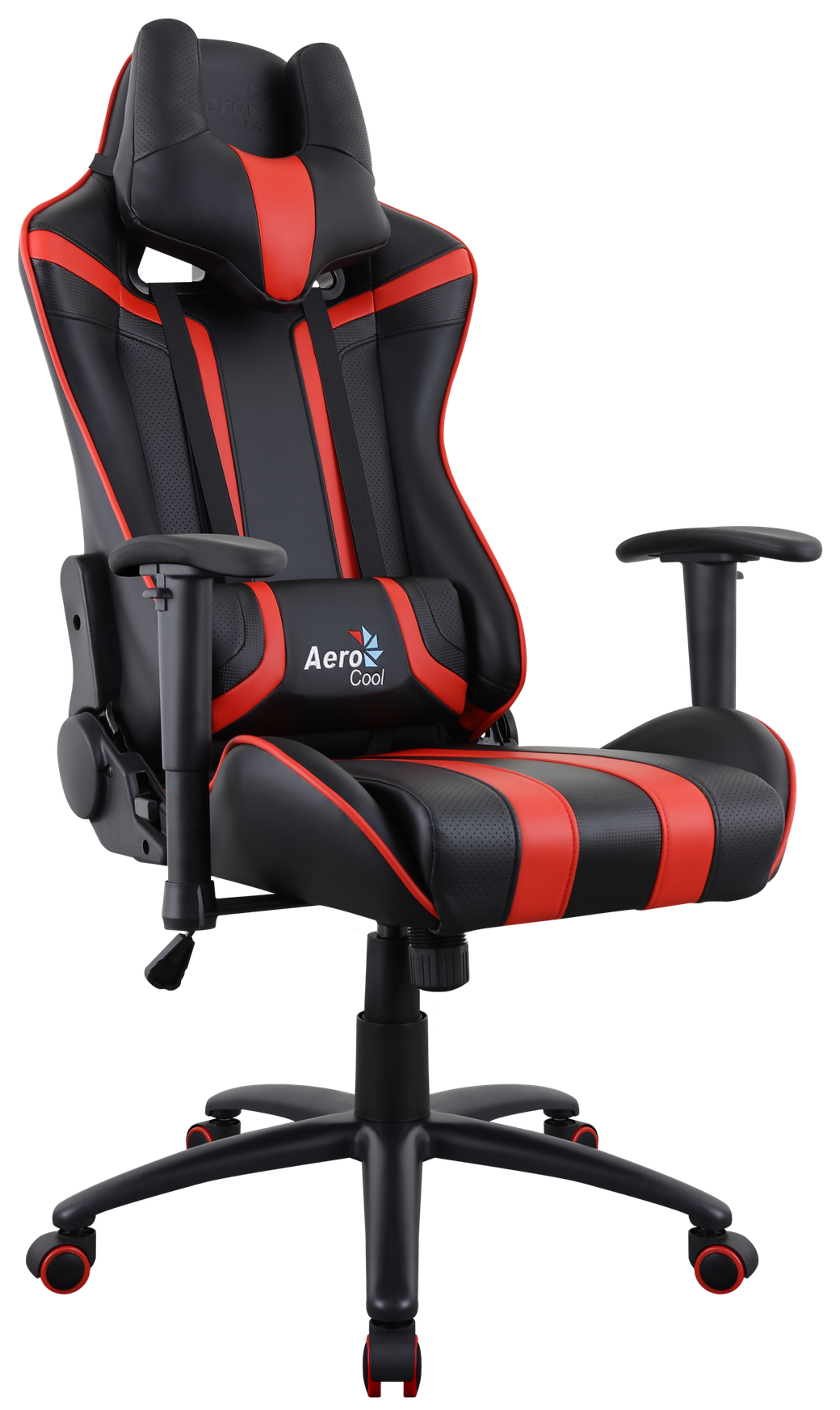 Кресло для геймера Aerocool AC120 AIR-BR черно-красное фото