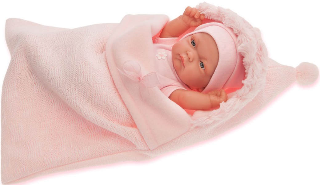 Antonio Juan кукла-младенец Карла в розовом конверте, 26 см фото