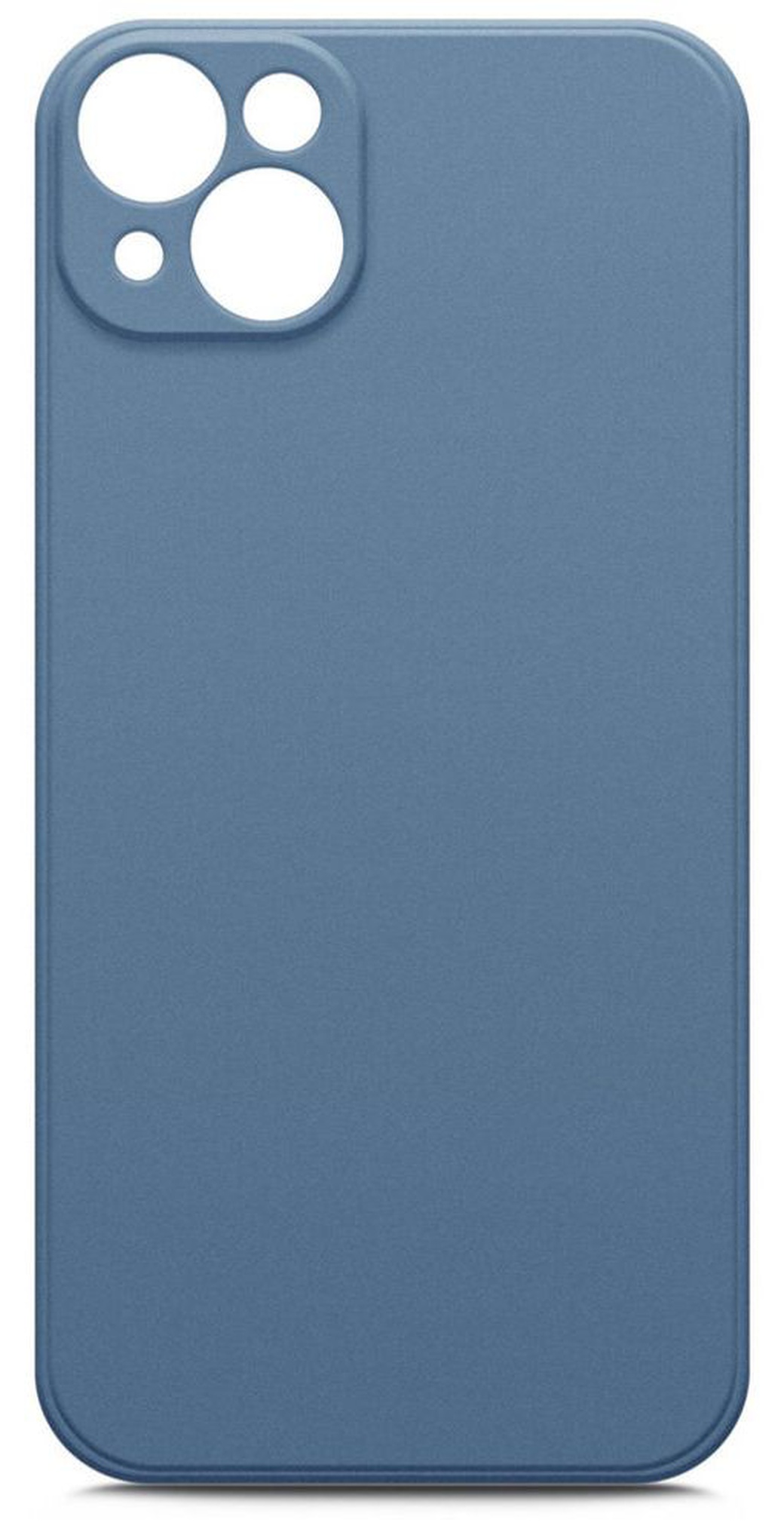 Чехол-накладка для Apple iPhone 14, синий, с микрофиброй, Redline фото