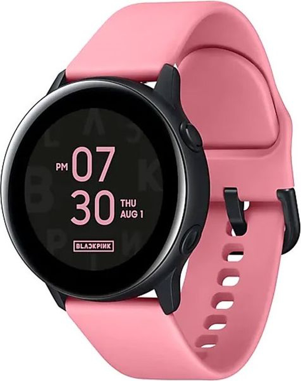 Умные часы Samsung R500 Galaxy Watch Active черно-розовые фото