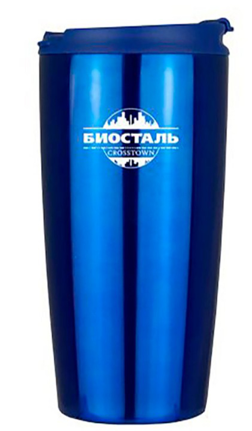 Термокружка Biostal Crosstown (0,5 литра), синяя фото
