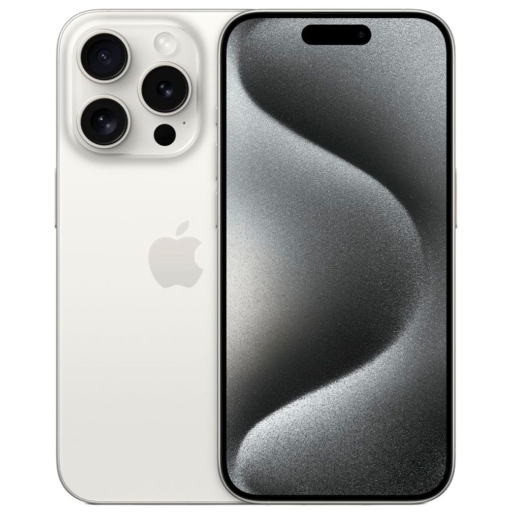 Смартфон Apple iPhone 15 Pro 128GB White Titanium (Белый титан) Dual Sim фото