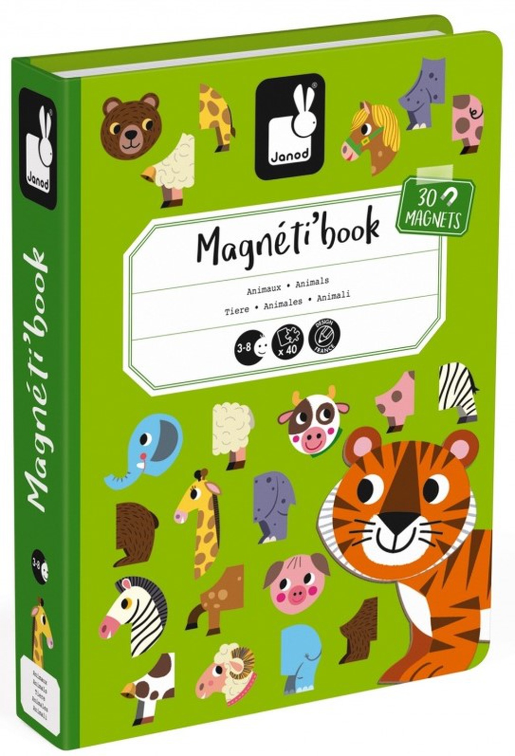 Janod Книга-игра Животные магнитная фото